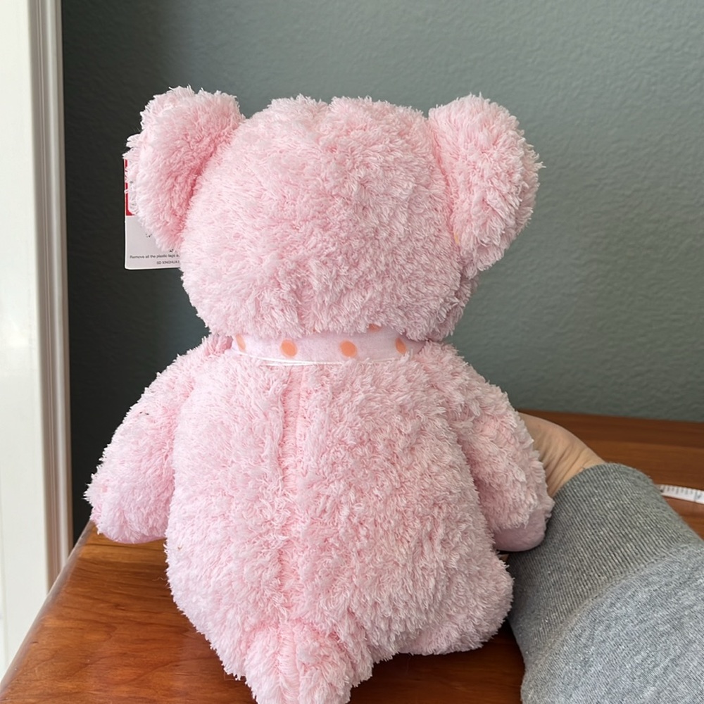 Napco soft cuddly pink teddy bear 12”, suitable for all ages, pristine condition - Picture 2 of 9
